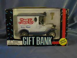 Golden Wheel Antique Car - Pepsi Cola - Coin Bank - Blue - $26.00