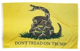 Trump 2024 President Flag Gadsden don&#39;t tread on trump DOT 3x5 MAGA Republican - £5.42 GBP
