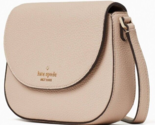 Kate Spade Leila Mini Flap Crossbody Bag Warm Beige Leather WLR00396 NWT... - $108.89
