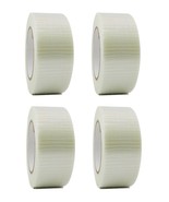 4 Rolls Bi-Directional Filament Strapping Tape 2&quot; x 60 yd Free Shipping - £56.25 GBP