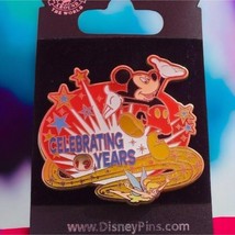 Disney Pin Mickey and Tinker Bell Years of Celebration Spinner Pin from ... - £10.11 GBP