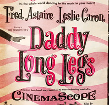 1955 Daddy Long Legs Movie Film Advertisement Fred Astaire Leslie Caron ... - $551.60 MXN