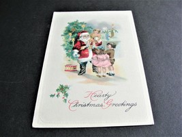 Hearty Christmas Greetings- 1900s early Unposted Never Used Postcard. RARE. - £5.97 GBP