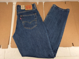 Levis 550 Jeans Mens 33x34 Blue Relaxed Fit Straight Medium Wash Denim P... - $34.95