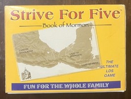 Strive For Five Book of Mormon Learning Trivia Card Game LDS Family Travel  - £17.23 GBP