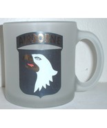 US Army 101st Airborne glass coffee mug paratroopers  - $15.00