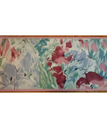 York Floral Wallpaper Border 9&quot; - Pink  - £8.14 GBP