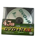 KHypermedia DVD-R 4X Recordable DVD Disc 10 Pack Slim Case 120 Min-Data ... - $10.50