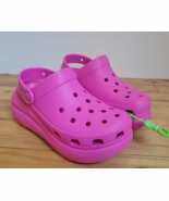Crocs Womens Classic Crush Clog Pink Platform Iconic Comfort Size 5 7 8 New - $68.58 CAD