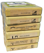 Classic Rock 8 Track Tape Lot of 6 * ELO Linda Ronstadt Starship Moody B... - $4.99