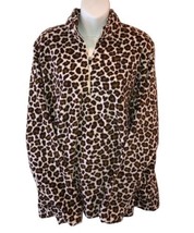 Ariat Women&#39;s cowgirl Animal Print Fleece 1/4 Zip Pullover Jacket - Size xxl - £22.20 GBP