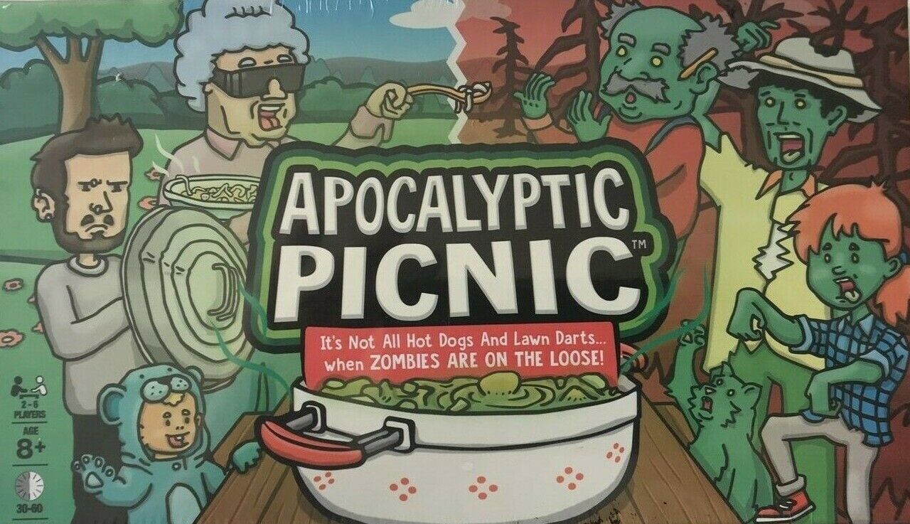 Apocalyptic Picnic Game Board Family Action Packed Zombie Card Winning Moves - £10.28 GBP