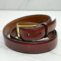 Brighton Vintage Anilina Glazed Cowhide Leather Belt Size 40 Mens Made i... - $29.69