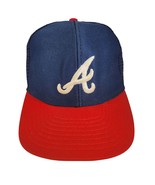 Vintage Rare Atlanta Braves MLB Blockhead Hat SINGED Snapback Trucker Hat - £18.30 GBP