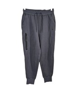 Nike Sweatpants Womens Medium Gray DriFit Jogger Athletic 30x29 Zip Pockets - $44.55