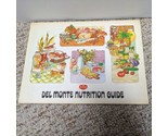 Vintage 1974 Hanging Del Monte Nutrition Guide Table Of Food Composition  - $17.81
