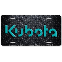 Kubota Inspired Art Aqua on Plate FLAT Aluminum Novelty Auto License Tag Plate - £14.14 GBP