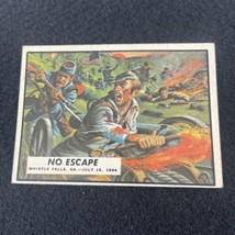 1962 Topps Civil War News Card #71  NO ESCAPE  Vintage 60s Trading Cards - £15.47 GBP