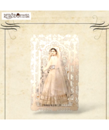 Ancient Santino Perforated Bride with Veil and Dress Veil and Satin Anci... - $1,886.15 MXN