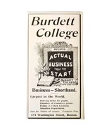 Burdett Business College 1897 Advertisement Victorian Boston School ADBN... - $27.56 CAD