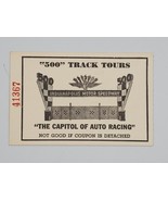  Indianapolis 500 Track Tours Card Bearer of Ticket #41367-Excellent-Sharp  - $19.26 CAD