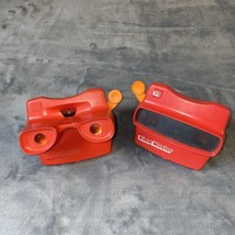 2 Vintage View Master 3D Red Classic  Toy Slide Viewer&#39;s  USA Stereoscope - £18.17 GBP
