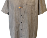 Boston Traders Men&#39;s Short Sleeve Grey Chambray Shirt, Men&#39;s XXL - £6.82 GBP
