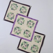 Handmade Quilted Finished Table Runner Diamond Picture Frame Or Tile Pat... - $32.65