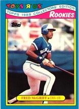 1988 Topps Toys&#39;R&#39;Us Rookies Fred McGriff Toronto Blue Jays #18 - £1.93 GBP