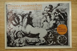 Vintage Stamp Collection Folder Lot SWEDEN Stamps 1972 Svenska Frimarken - £15.26 GBP