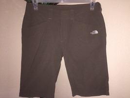 Wo&#39;s The North Face Kapiti Hiking Long Shorts Sz 12 Brown - £22.09 GBP