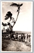 RPPC Beach Scene Rabaul Papua New Guinea Passed By Censor 1940 Postcard K11 - £12.66 GBP