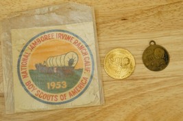 BSA Boy Scouts Souvenir Fobs &amp; Decals 1953 National Jamboree Irvine Ranc... - $14.84