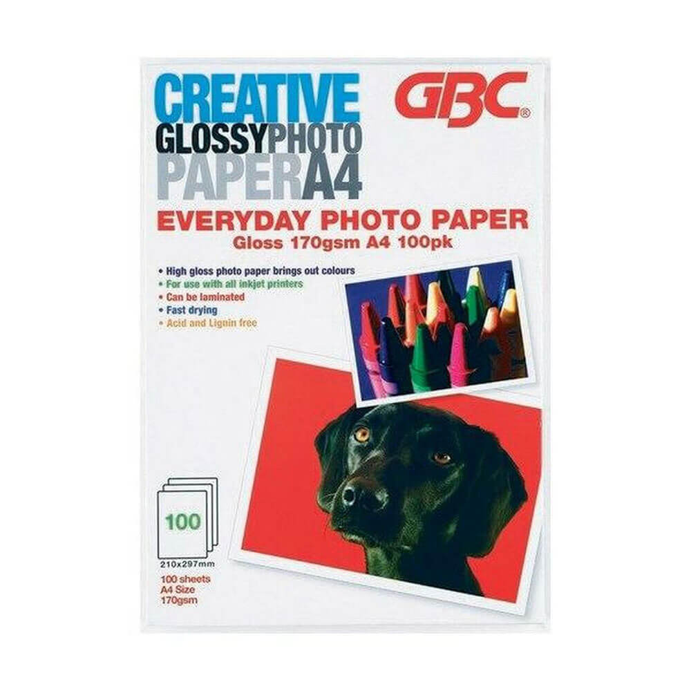 GBC High Gloss Everyday Photo Paper A4 (100pk) - $74.03