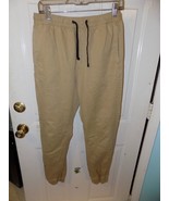 American Eagle Khaki Joggers Casual Drawstring Pockets Size S Men&#39;s EUC - $32.30