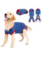 Blue Large Recovery Surgery Suit for Dogs Doglemi Elastic Cuff Collar Co... - €15,40 EUR
