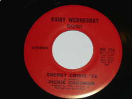 Dickie Goodman Energy Crisis &#39;74 The Mistake 45 Rpm Record Rainy Wednesday Label - £10.43 GBP
