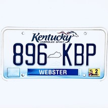  United States Kentucky Webster County Passenger License Plate 896 KBP - £14.12 GBP