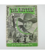 Tex Ritter Sheet Music Cowboy Songs &amp; Mountain Ballads Songbook Vintage ... - £31.96 GBP