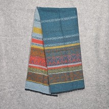 Vintage Betmar Scarf Made in France Geometric Shapes 60x12 Colorful Stripes - $16.82