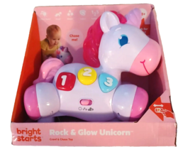 Bright Starts Rock & Glow Unicorn Crawl & Chase Toy - $18.80
