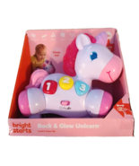 Bright Starts ROCK &amp; GLOW UNICORN Crawl &amp; Chase Toy - £15.02 GBP