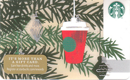Starbucks 2017 Red Cup Ornament Collectible Gift Card New No Value - £2.39 GBP