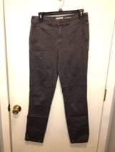 Chino by Anthropologie Relaxed Gray Pants SZ 26 Actual Waist is 28&quot; Inse... - £11.07 GBP