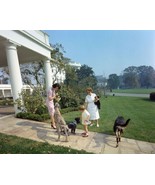 JFK, Jr. with Evelyn Lincoln Maude Shaw and Kennedy family dogs New 8x10... - £7.02 GBP