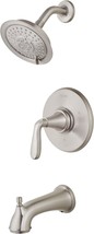 Brushed Nickel Pfister Lg89-8Mgk Northcott 1-Handle Tub And Shower, Trim Only. - £160.60 GBP