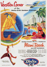 Travel POSTER.Vacation corner Miami Beach Art deco.Decoration design.1780 - £14.24 GBP+