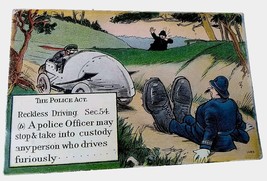 The Police Act, Reckless Driving Vintage 1912 PC Postcard - £3.79 GBP