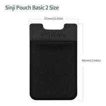 Sinjimoru Basic Cell Phone Wallet Stick On, Phone Card Holder For Back Of Phone  - £12.77 GBP