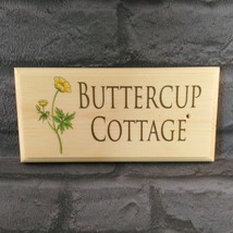 Personalised Buttercup Sign, House Name Plaque Number Garden Gifts Shed ... - $12.35